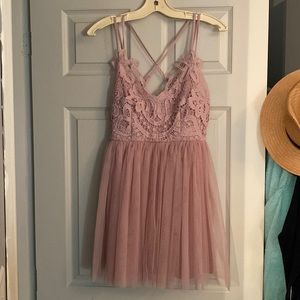 NWT ASOS dusty rose petite dress